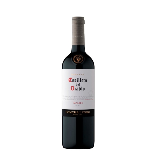 Vino CASILLERO DE DIABLO Seco Malbec Botella 750ml