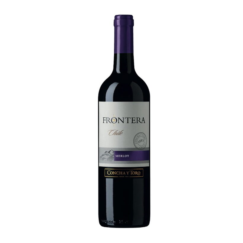 Vino FRONTERA Seco Merlot Botella 750ml